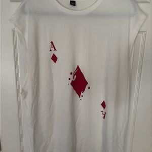 Fashion Nova White and Red Tank Top